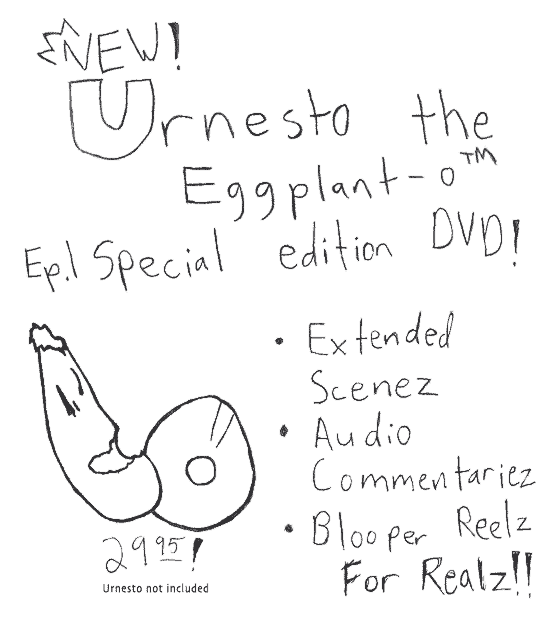 Urnesto the Eggplant-o DVD